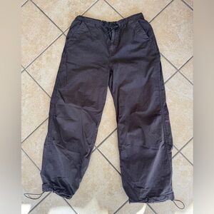 Madewell Corton Black/Charcoal Cargo Pants